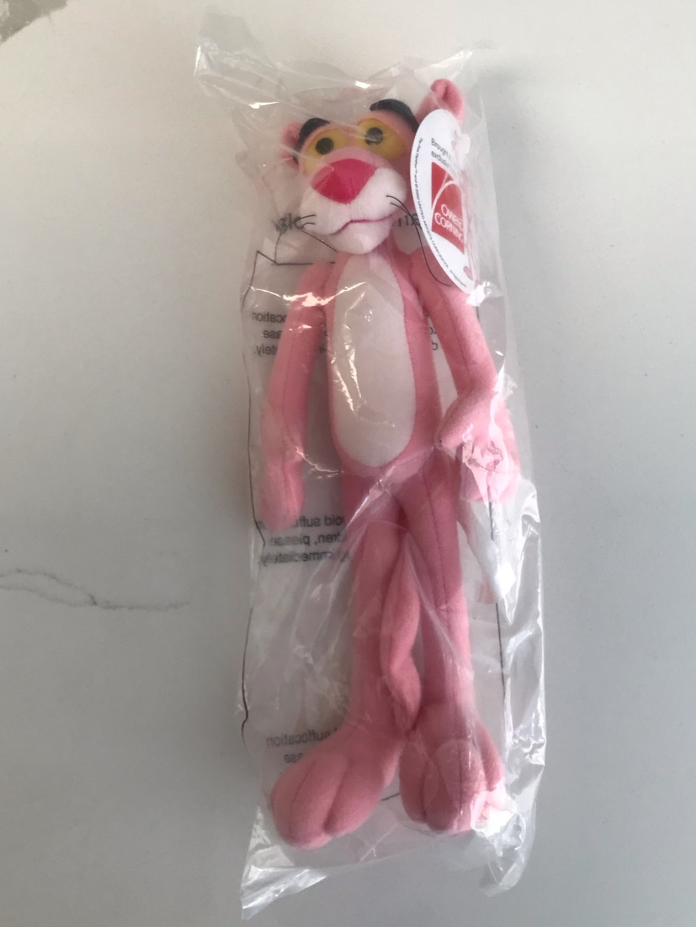 Vintage 2002 Pink Panther Stuffed Toy Owen’s Corning Exclusive NWT